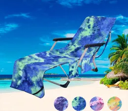 Tie-dye Microfiber Beach Towel Recliner Cover Beach Chair Towels