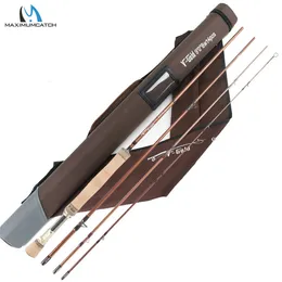 Boat Fishing Rods Maximumcatch VGold 9FT 4568WT Fly Rod 4Pcs Fast Action Pacbay Guides with a Triangle Cordura Tube 231012