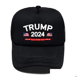 Partyhüte USA 2024 Trump-Kampagne Baseballmütze Präsidentschaftswahlkappen Save America Again Cap Home Garden Festliche Partyzubehör Dhaai