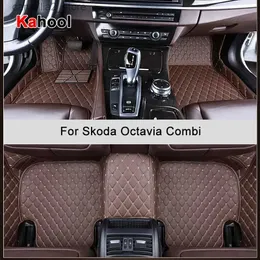 Fußmatten Teppiche KAHOOL Maßgeschneiderte Auto-Fußmatten für Skoda Octavia Combi III IV Autozubehör Fußteppich Q231012