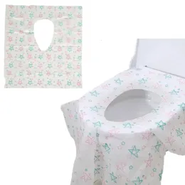Toalety Covers 10pcs Duży rozmiar papierowej papierowej sedesu toalety Camping Loo WC Okładka odporna na bakterie do podróży/kempingu 231013
