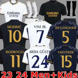 Bellingham Soccer 22 23 24 Skjorta Vini Jr Camaveringa Alaba Hazard Asensio Modric Marcelo Real Madrids Final Football Jerseys Camiseta Men Kids