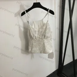 Sexy Camisole Women Diamond Encrusted Letter Design Velvet Bodice Fashion Slim Fit Camisole 3 Color Top