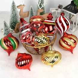 Christmas Decorations Christmas Tree Decoration PVC Santa Claus Special Shaped Gourd Onion Ball Candy Pendant Hanging Home Ornaments Navidad Noel 231013