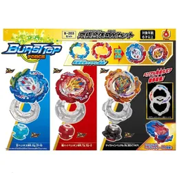 Spinning Top Dynamite Battle Bey Set B 203 Ultimate Fusion DX Booster B203 med Custom ER Kids Toys for Boys Gift 231012