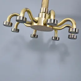 Łazienki prysznicowe akcesorium łazienki 8 -calowe antyczna brązowa woda oszczędzająca osiem pazurów kształt top deszcz deszcz