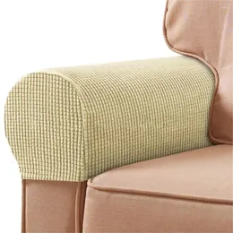 كرسي يغطي 2pcs مسند الذراعين مقاومة للارتداء واقي ذراع الأريكة التنفس التنفس مفيدة من السهل التمدد للمكتب