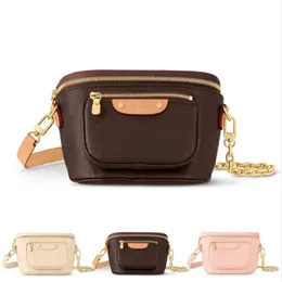 4 färger midja väskor mini bum designer bumbag handväska handväska hobo satchel kväll tote cross body chain casual väska m82335