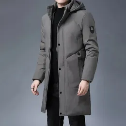 Erkek ceketleri en kaliteli kış kalın marka tasarımcısı gündelik moda dış giyim parkas ceket erkekler longline rüzgar kırıcı ceket 231012