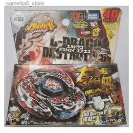 Spinning Top Takara Tomy Beyblade Metal Battle Fusion Top BB108 L- DRAGO DESTROY F S 4D SISTEM WITH Light Launcher Q231013