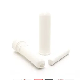 USA 3000 Set Bastoncini per inalatore nasale vuoto Inalatore per aromaterapia Inalatori nasali in plastica per olio essenziale in bianco ZZ