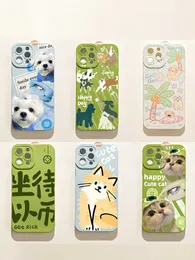 Cell Phone Cases Benefit Creative Fun Text Waiting for Coin Application 15 13 Phone Case iPhone 14 Promax New 12 Sets 11 Personalized xsmax Green XL Al