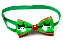 Semplice cucciolo di animale domestico gatto cane albero di Natale fiocchi di neve papillon collana collare cravatta bowknot toelettatura per la decorazione del fornitore di animali domestici Costume