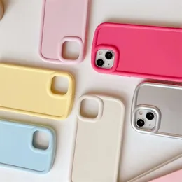 Colore della caramella Custodia morbida in tpu per iPhone 14 13 12 11 15 Pro Max XS XR 7 8 Plus SE per iPhone15 15promax Cover posteriore Custodie prezzo di fabbrica