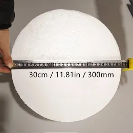 Juldekorationer 30 cm/11.81in/300mm halv rund fast polystyren styrofoam skumbollar för DIY jul barn hantverk målad boll 11.81in/300mm 231012