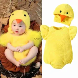Rompers Chicken Baby Photography Suit Newborn Infant Studio اطلاق النار على التكلفة التكلفة لحزب Cosplay Phemboot Newborn Props Props Outfit X1013