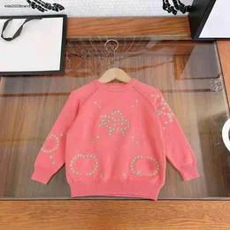 maglione autunnale per bambini bambino Maglieria top Taglia 100-160 CM Combinazione di fiori colorati design lettera baby Pullover lavorato a maglia Oct10