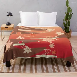 毛布kaedehara kazuha-ジェンシンの衝撃ベッドのために毛布を投げる薄いかわいい