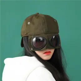 Berretti a sfera 2022 Cappelli per le donne Anti-saliva Vento Sabbia A doppio uso Cappello unisex con occhiali Super Cool Berretto con visiera Uomo Baseball173V