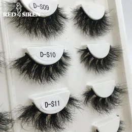 Cílios Postiços RED SIREN Lashes Mink Cabelo Real Fofo Confuso Suave Maquiagem Natural 3d 231012