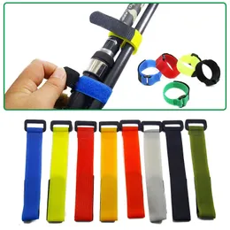 Fishing Accessories 51020pcs Fishing Rod Tie Holder Strap Suspender Fastener Hook Loop Ties Belt Fishing Rod Strapping Wrap Band Outdoor Fish Tool 231013