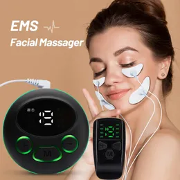 Ansiktsvårdsenheter EMS Massager Microcurrent Muscle Stimulator Lifting Eye Beauty Device Neck Face Lift Hud Drawing Anti-Wrinkle 231012