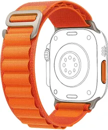 Alpine Loop Nylonband Smart Watch Bands Zubehör für Apple iWatch Ultra Serie 8 7 Band 41mm 45mm 49mm Sport Metall G-Haken