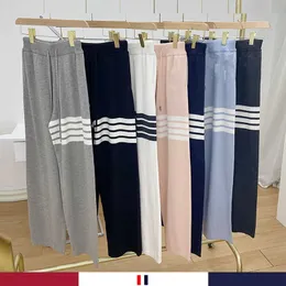 2023 Autumn/Winter New Four Bar Wool Sports Pants Straight Tube Pants for Men and Women Coar Fashion Casual Guard Pants Trend