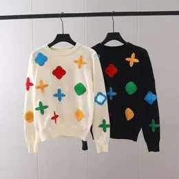 Yün Kazak Örme Sweatshirt Tasarımcı Sweaters 1v Jakar Hoodie Kadın Lüks Pullover Ceket Kış Graffiti Sıcak Base Gömlek