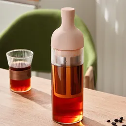 1000ml Soğuk Demleme Kahve Su Şişeleri Ev Cam Kahve Makinesi Tencereler Meyve Çay Soğuk Yapmak Soğuk Yapılır El Yapımı İçecek Alışları Q642