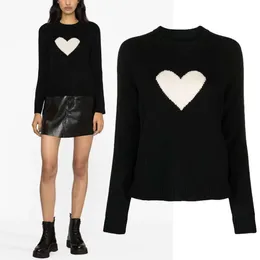 23SS Zadig Voltaire Top Fashion Trend Designer Sweater Classic Retro Style Pattern Slim Fit