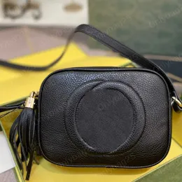 Lyxdesigner axelväska sosho disco klassisk tofs crossbody kameraväskor äkta läder handväska kvinnor mode dam handväska plånbok koppling spegel kvalitet