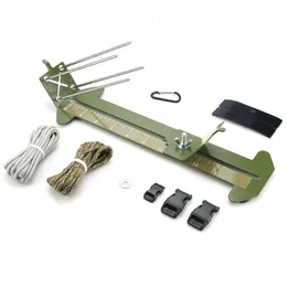 Corde da arrampicata Paracord Jig Bracciale Maker Kit di strumenti regolabile per tessitura di metalli fai da te 231012