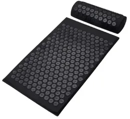 Yoga Mats AntiStress Acupressure Mat Foot Shakti Massage Applicator Spike Back Cushion Accupressure 231012