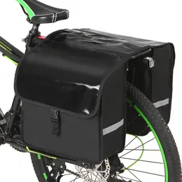 Vattentät cykelstamväska MTB vägcykelbagage dubbelpannier på bakre cykelstället baksätet svansbärare fodral MX200717 318A