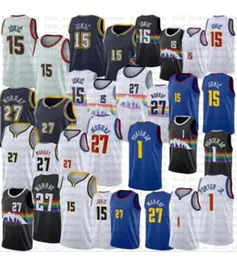 Nikola Jamal Murray Jokic Basketball Jerseys Denvers Net Michael Porter Jr. 2023 City Blue Edition Jersey Shirt