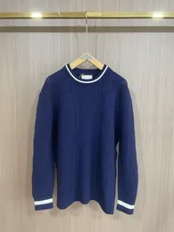 Autumn and Winter Highend Mens tröja mode Jacquard Knitting Technology USA Size Pullover Tröja Luxury Brand Top Designer Sweater