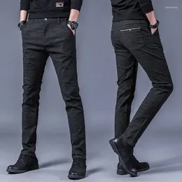 Pantaloni da uomo 2023 Primavera Autunno Luxury Boyfriend Casual Business Pantaloni lunghi slim fit Slim da lavoro per uomo