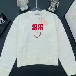 Amisweater Парижский свитер Мужские дизайнерские трикотажные рубашки с длинным рукавом Французская улица с вышивкой Круглый вырез Трикотаж Мужчины Женщины