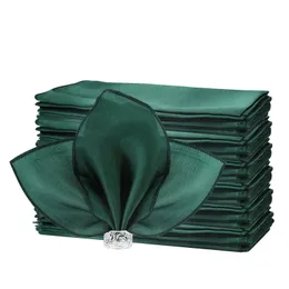 Tischserviette, 50 Stück, Satin-Tischservietten, 30,5 x 30,5 cm, quadratische Abendessenservietten, waschbare weiche Tischservietten für Hochzeit, Geburtstag, Partys, Dekoration, 231013