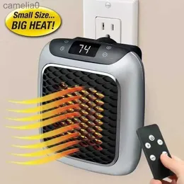 Riscaldatori domestici Mini riscaldatore da 800 W Riscaldatore a parete per piccoli ambienti con termostato regolabile Timer 12 ore Spegnimento automatico Termoventilatore per ambienti in ceramicaL231013