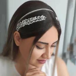 Hair Clips Wedding Headband Bride Tiara Headpiece Rhinestone Bridal Headwear Accessories Hairwear Crystal Women Tiaras