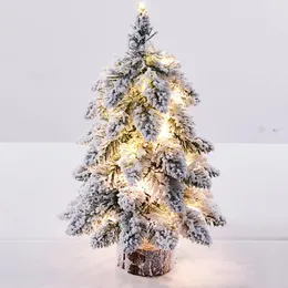 Décorations de Noël 45cm Arbre de bricolage avec des ornements de bureau épaississants légers Joyeux cadeau