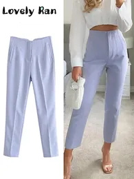 Calças masculinas clássicas femininas lápis calças primavera básico sólido cintura alta calça reta feminina casual magro tornozelo comprimento calças pantalones 231013