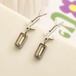 Brev diamantörhängen designer örhängen lyx örhänge orecchini rostfritt stål pendel