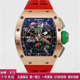 Mechanical Sports Watches Richarmill Mens Wristwatches Womens Wrist Watches RM1101M anciniM ensWa tch18 KRo seGo ldCh ronographCo deAu tomatic WN-UA9F