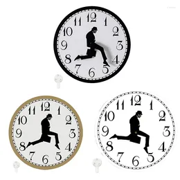 Wall Clocks Walks Clock Silly Walk A Interesting For Bedroom Kitchen Living Room Novelty Home Decor Easy To Use