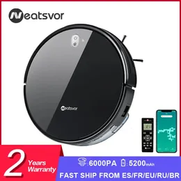 Other Housekeeping Organization NEATSVOR x520 Robot Vacuum Cleaner 6000pa 5200 MAh Regular Automatic Charging For Sweeping and Mopping Smart Home 231012
