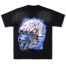 Hellstar Brain Helmet Short Sleeve Mens T-shirts Women Tees Designers T-shirts Hellstar Tee Men Casual Short Sleeve Street Designer Top