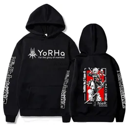 Men's Hoodies Sweatshirts Anime Nier automata Hoodie Men/women Long Sleeve Hoodies Sweatshirt Casual Cosplay YQ231013